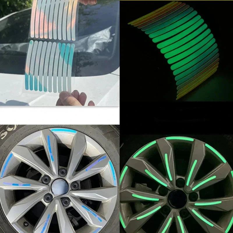 20pcs Adesivo Refletivo para Roda de Carro - Velux FlashTreads™