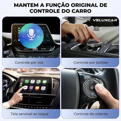 Adaptador Wireless CarPlay & Android Auto - VeluxLink™